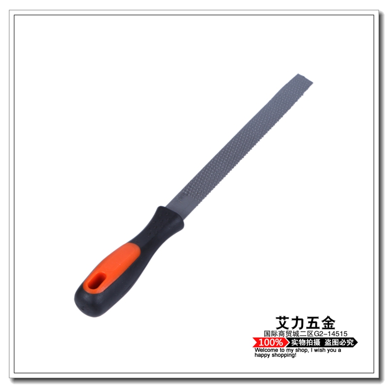 Woodworking semi-circular file with plastic handle, steel file, fitter's file details Picture