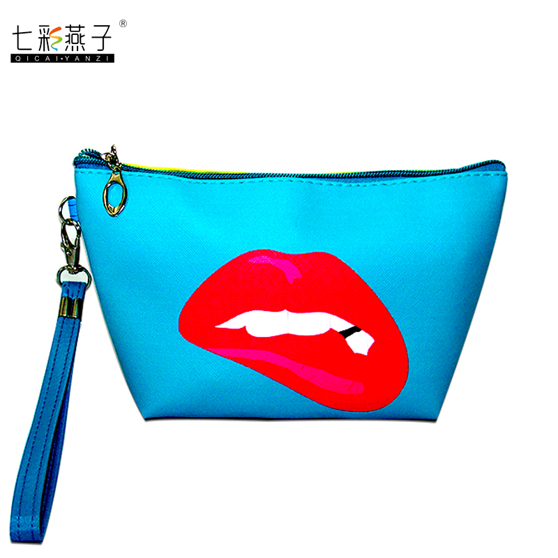 Taobao hot facial makeup bag Makeup bag Wash bag Cross print handbag waterproof clutch bag