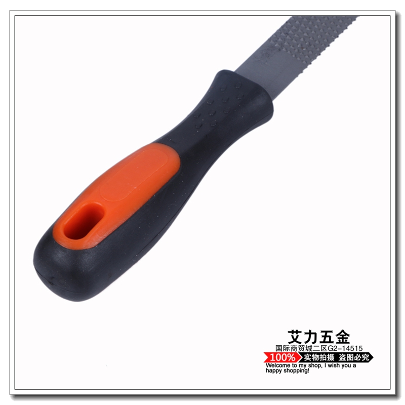 Woodworking semi-circular file with plastic handle, steel file, fitter's file Specification image
