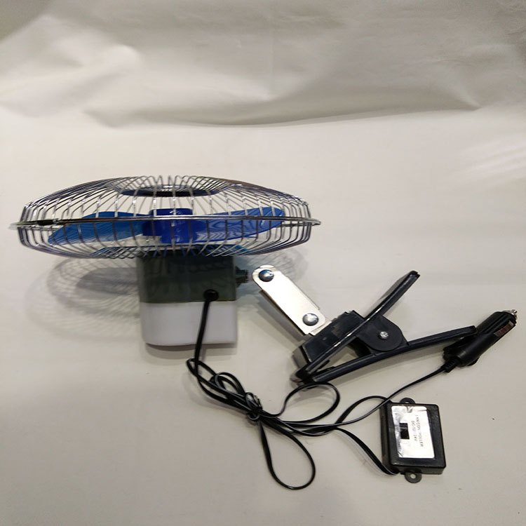 批发车载12V24V8寸摇头夹子开关风扇细节图