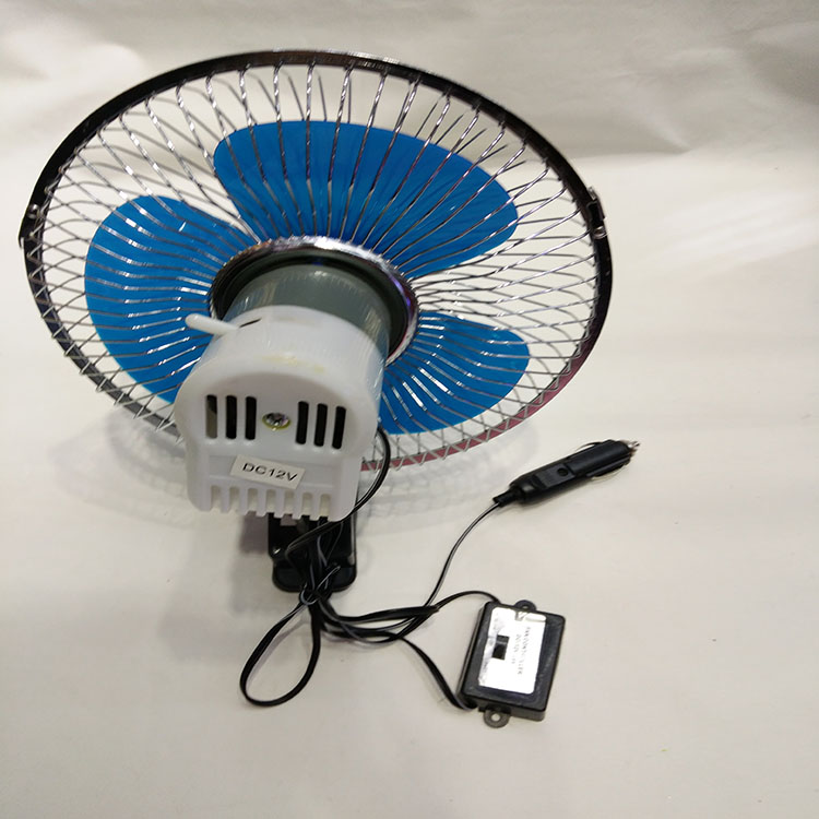 批发车载12V24V8寸摇头夹子开关风扇