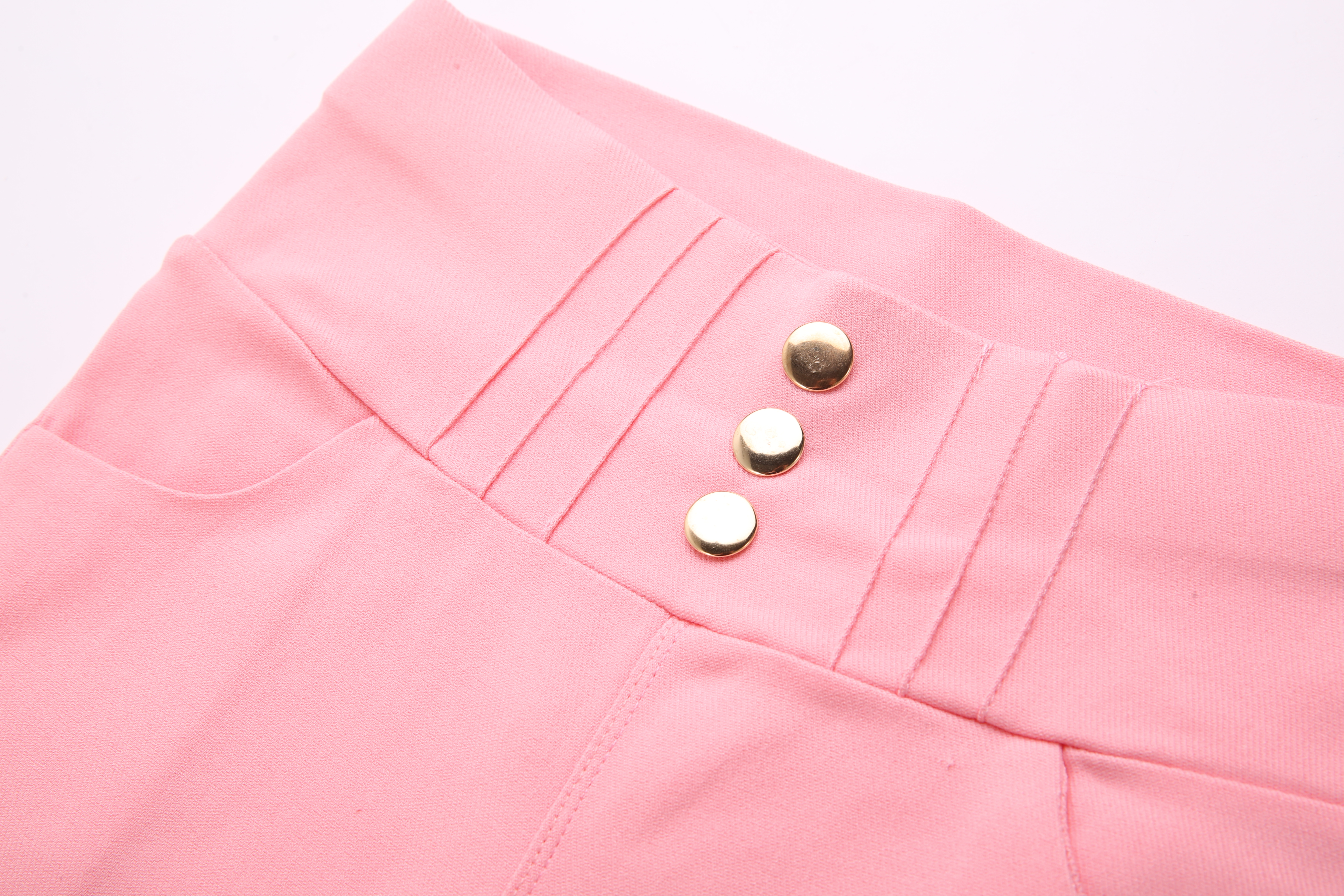 Spring and Autumn's new women's pencil pants, Korean high-waisted candy-colored skinny pants, thin style details Picture