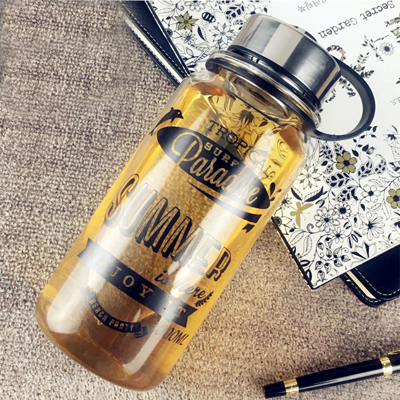 大容量过滤耐热玻璃杯子1000ml便携茶杯创意车载水杯产品图