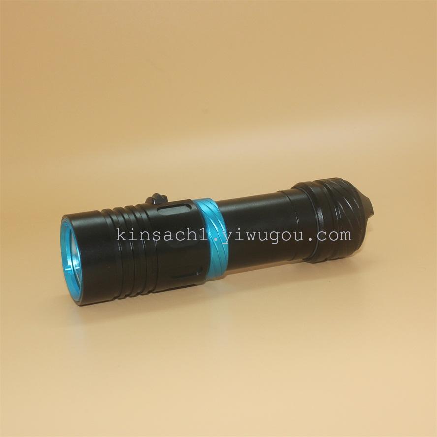 Jinsha concentrated strong light flashlight hand flashlight household 1 lamp 1 section diving light flashlight