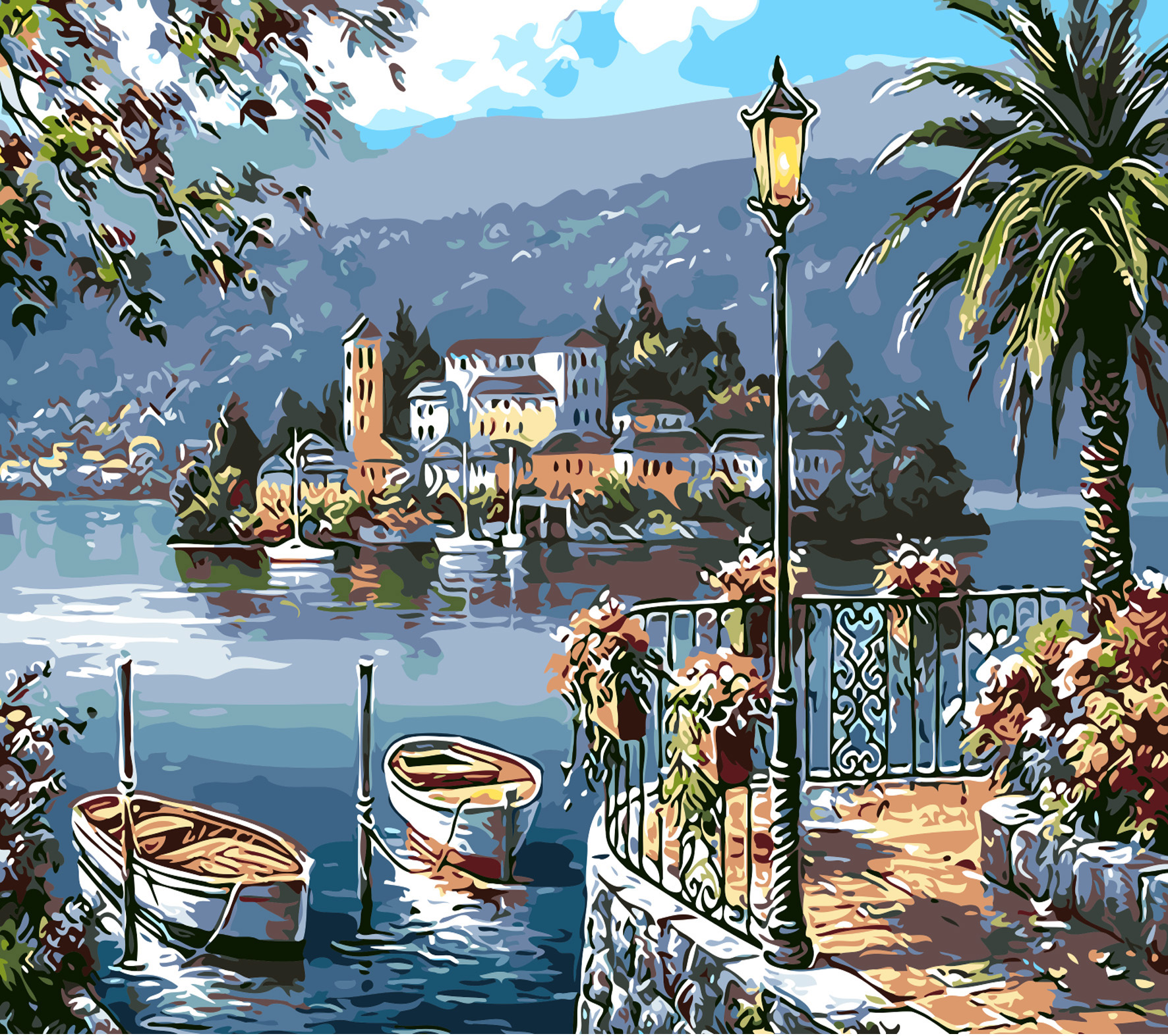 DIY钻石画风景图案蒙娜丽莎钻石画