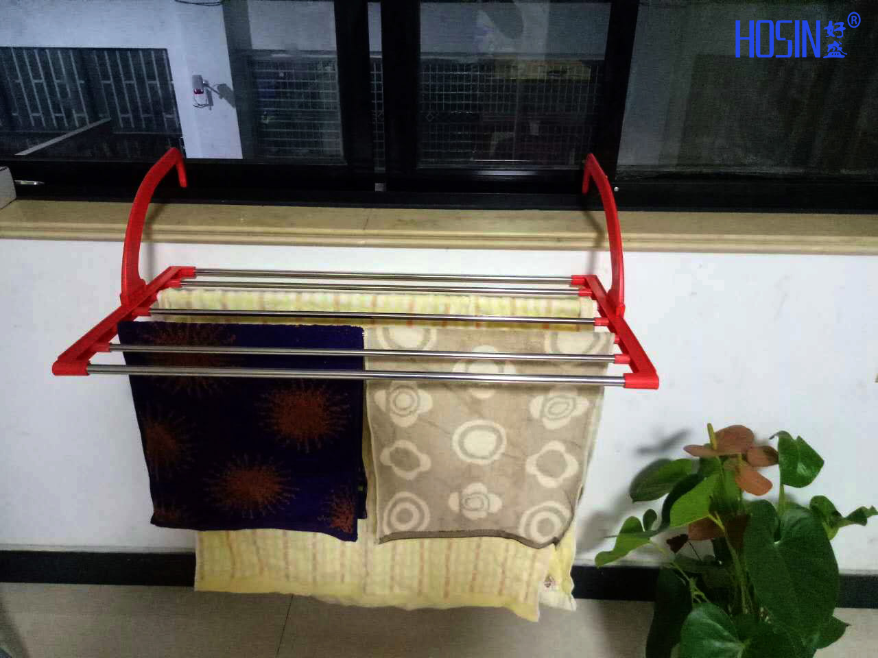 折叠多功能暖气片阳台挂架晾衣架室外浴巾毛巾晾晒晾细节图