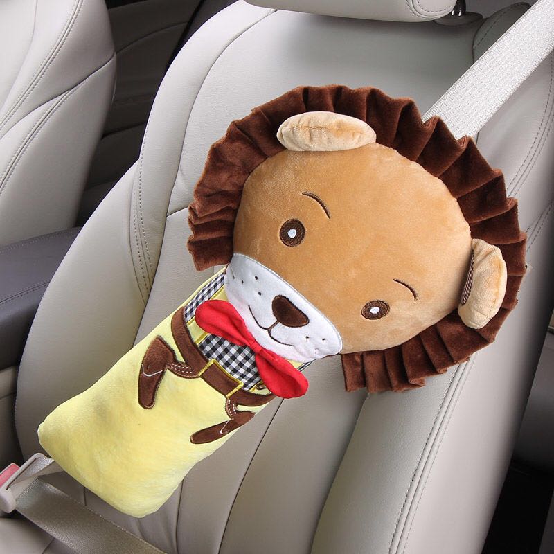 Cartoon children's car seat belt cover shoulder cover Extended women's seat belt shoulder cover throw pillow Korea cute