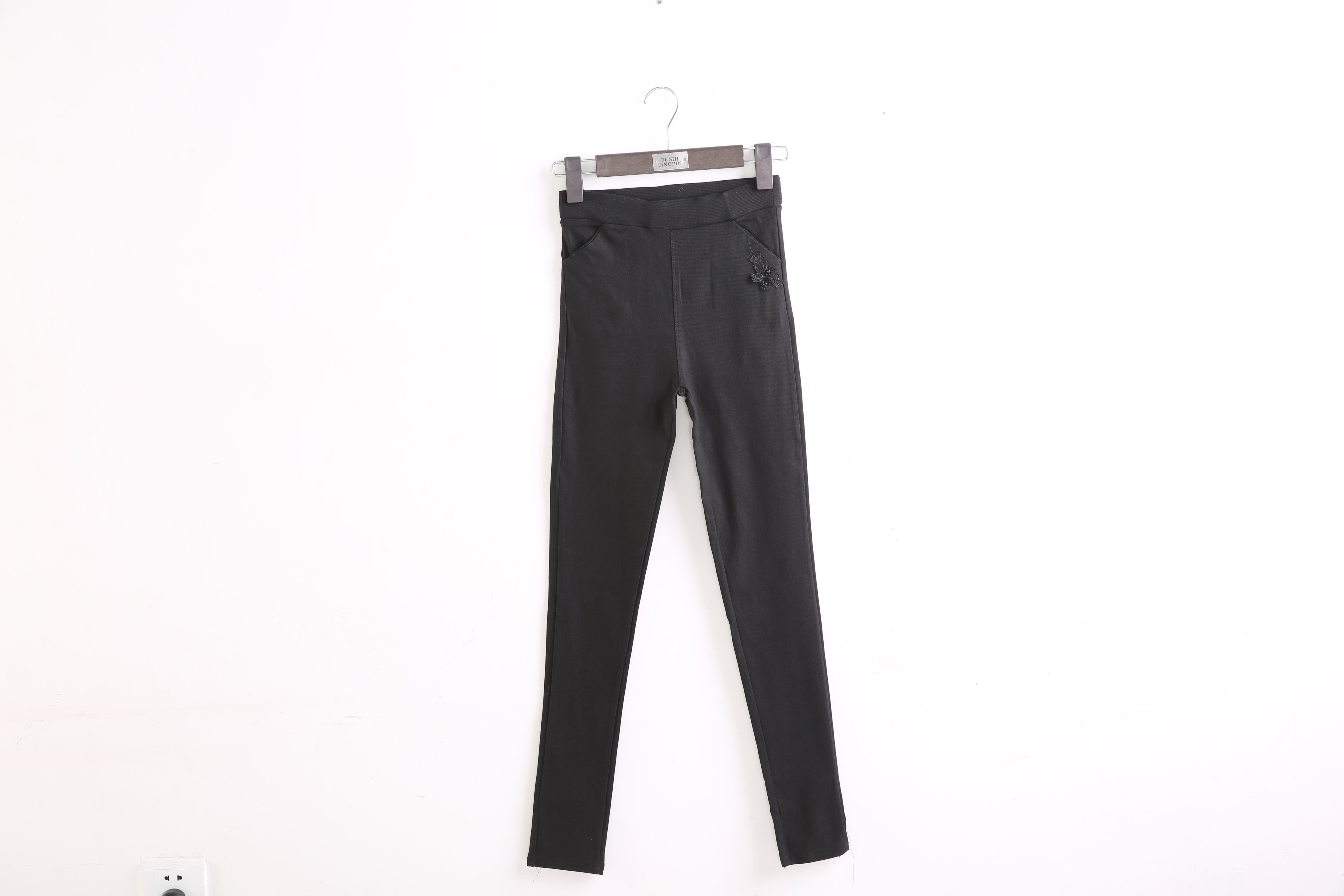 New women's pencil pants with twill Spring and Autumn style, Korean high-waisted candy-colored skinny pants, thin style