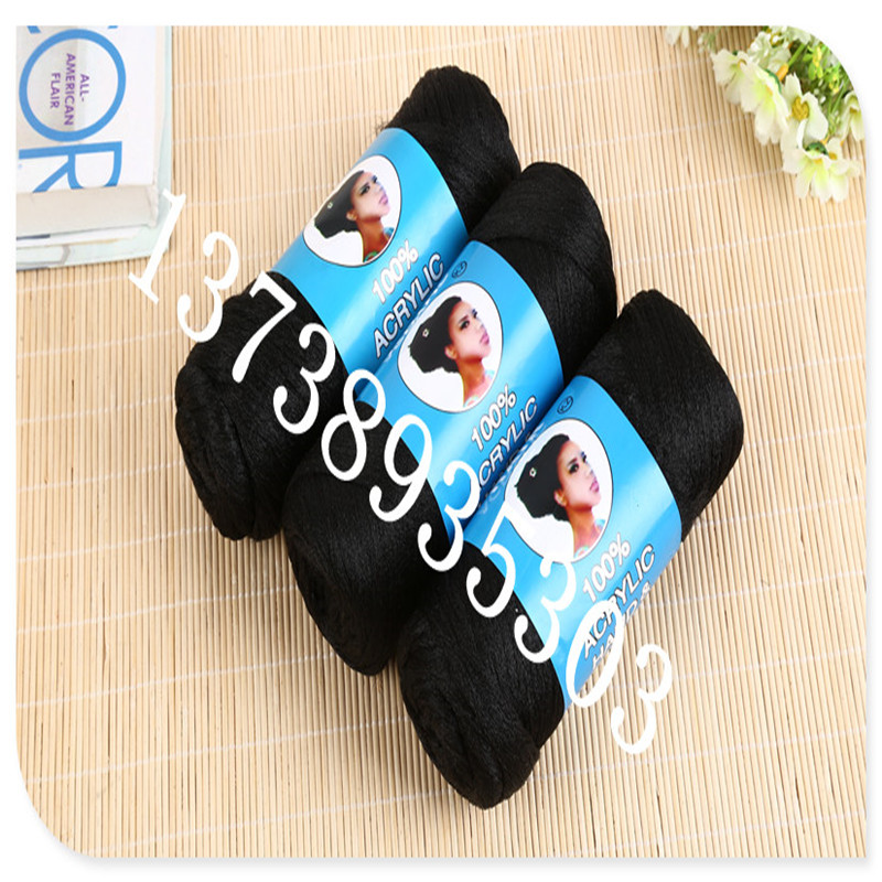 African new black wool polypropylene yarn Brazilwool 70g