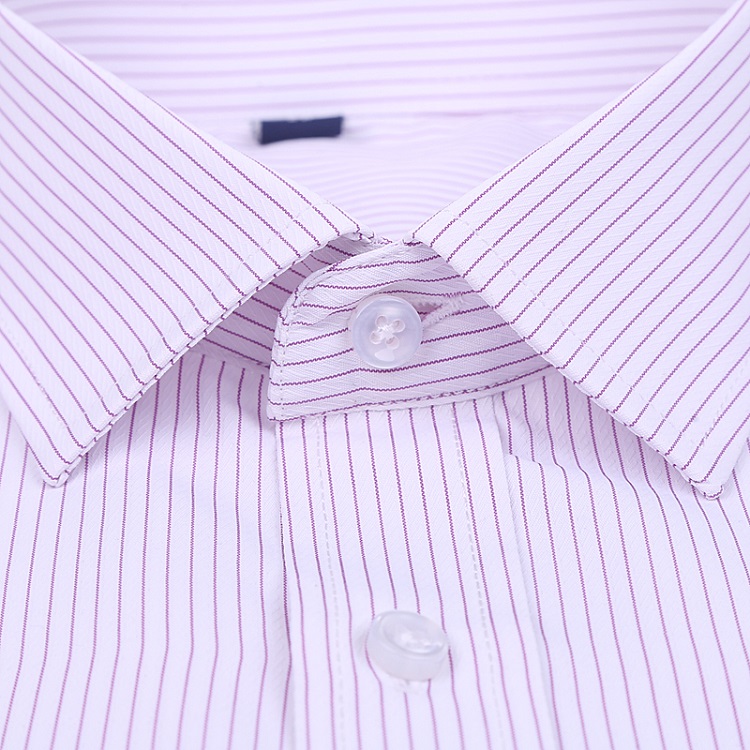 The popular Korean-style long-sleeved shirts, men's casual shirts, cotton striped business workwear, and plus-size shirts for young men in all four seasons Specification image