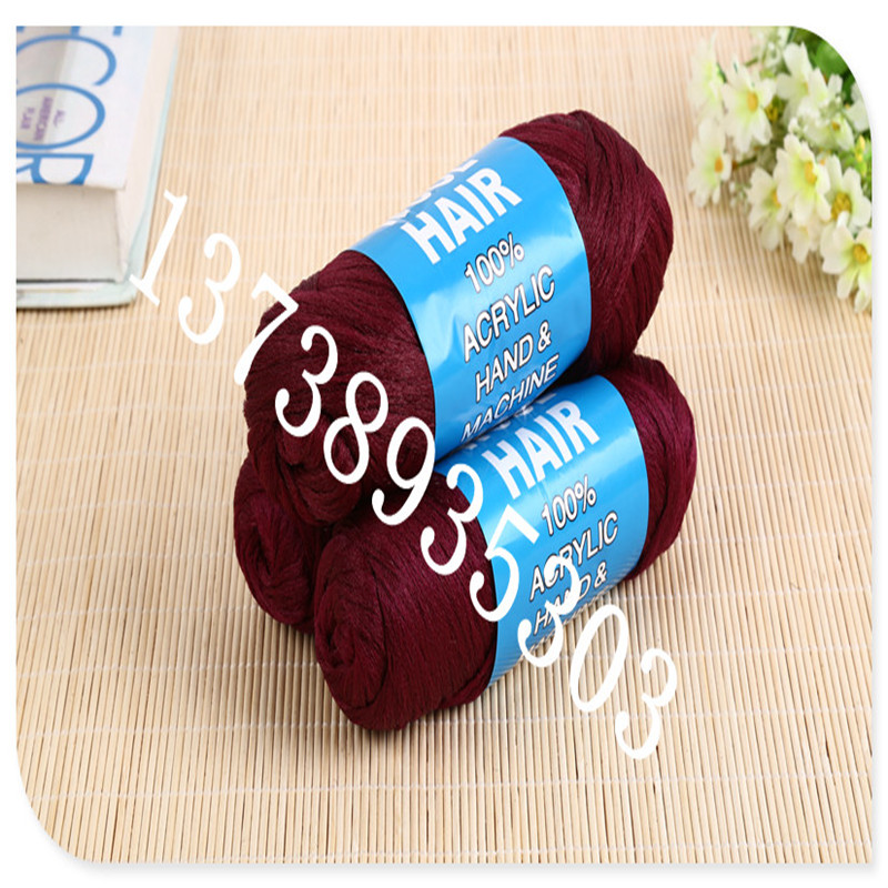 头发丝鱼 非洲新款黑色毛线 假发线BRAZIL WOOL产品图