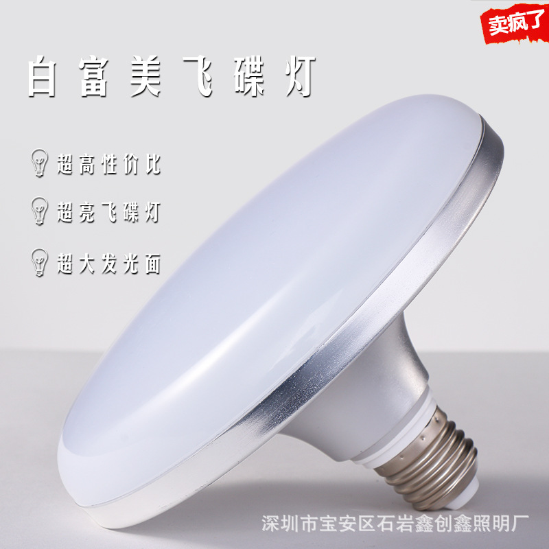 led flying saucer light, waterproof and mosquito-proof kitchen light, gold flying saucer light, aluminum shell three-proof light Specification image