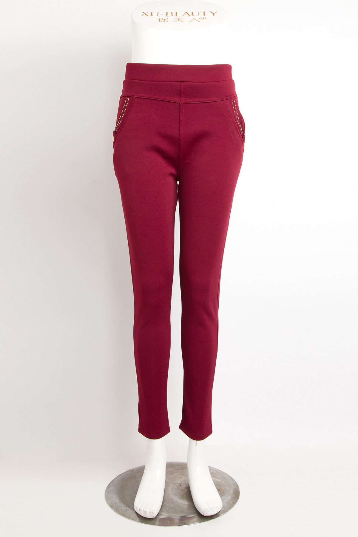 New women's 9-inch pants for spring and autumn, women's leggings, front-pocket mid-waist casual pants, wholesale from the manufacturer details Picture