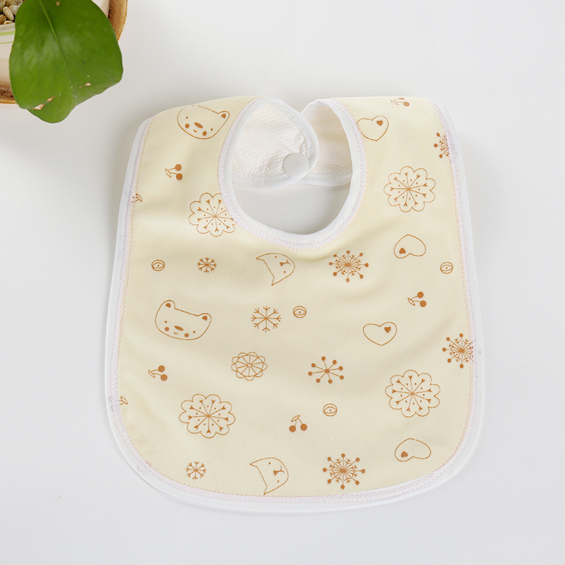 2016 Baby products: Super soft fleece baby bibs, bibs, printed with hidden buttons, baby wipes Application Scenario