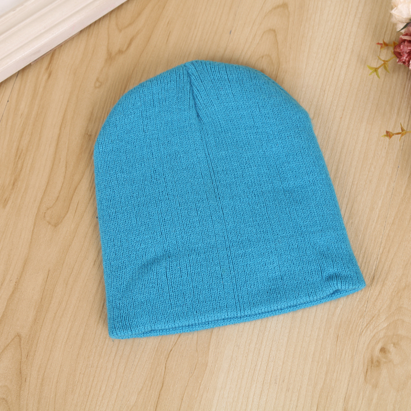 韩版潮秋冬季针织帽毛线帽羊毛保暖光版毛线帽细节图