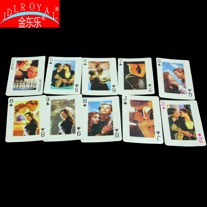 Titanic pattern poker foreign trade poker manufacturers direct Kim Dongle Application Scenario