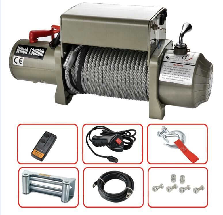 13000LBS electric winch, 12V/24V trailer winch for off-road vehicles Application Scenario