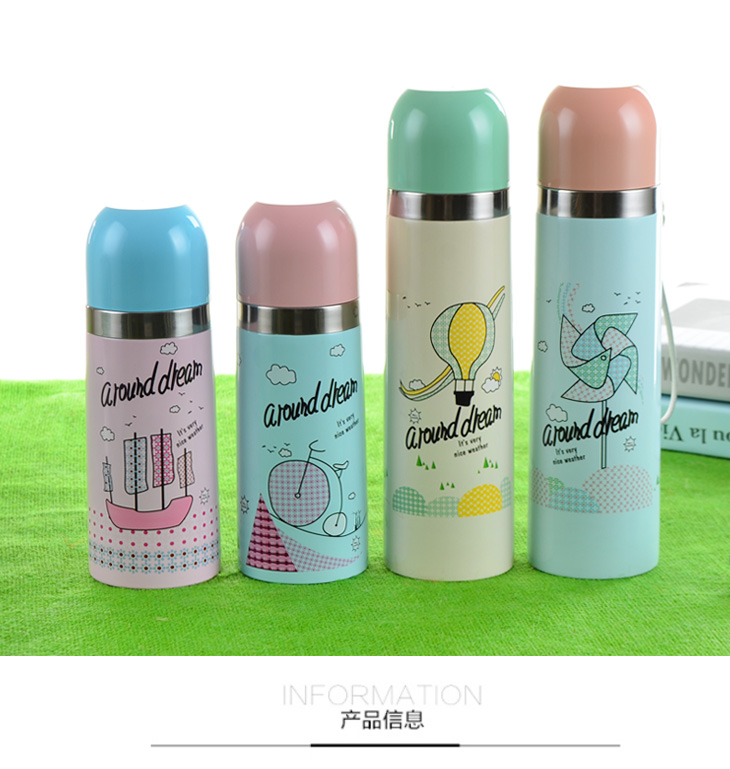 Factory direct sales of stainless steel double-layer vacuum bullet sports water bottles and couple insulated cups details Picture