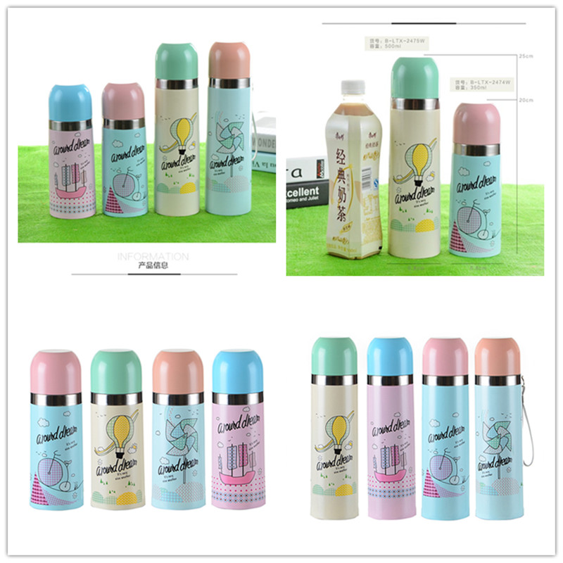 Factory direct sales of stainless steel double-layer vacuum bullet sports water bottles and couple insulated cups