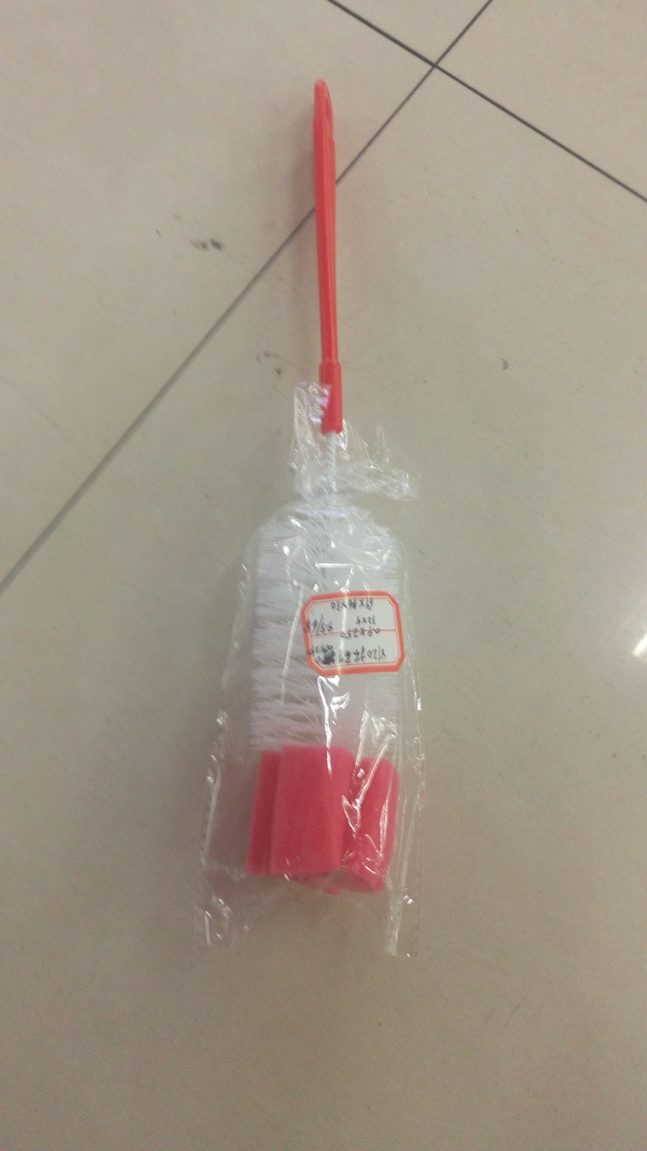 Wholesale plastic laundry brush 8120 sponge head bottle brush Cleaning brush Baby bottle brush