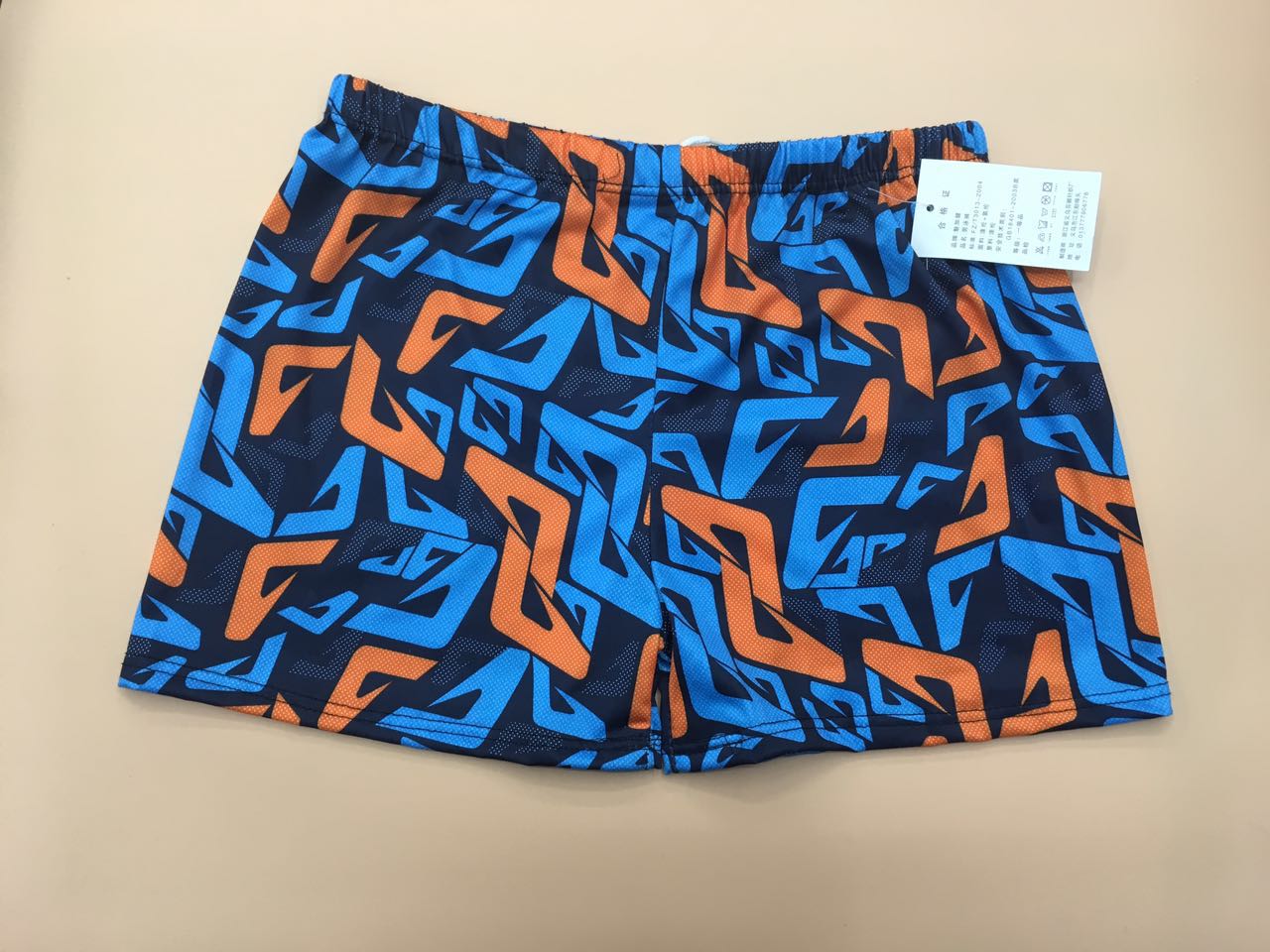 Men's swimming trunks Large size swimming trunks Flat corner hot spring fashion disposable printed swimming trunks