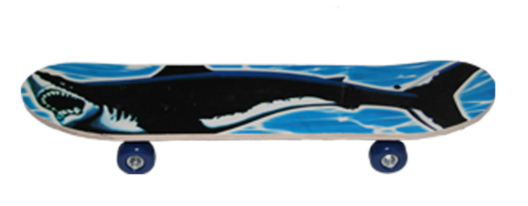 Children four-wheel cartoon scooter double tilt 43CM thick maple primary skateboard Application Scenario