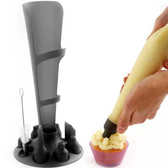 Silicone applicator set with stand Cake applicator set 12-piece applicator set