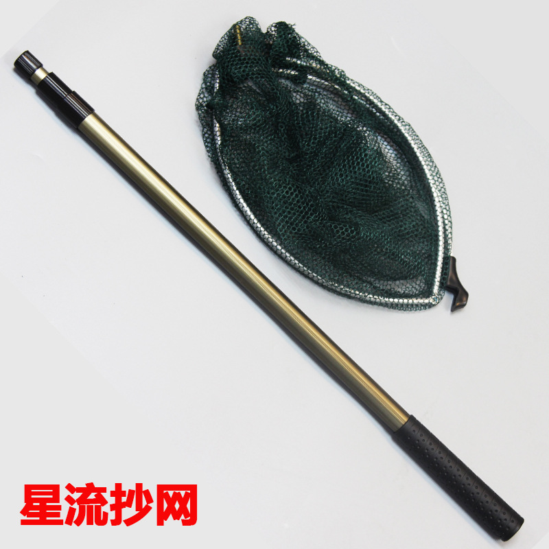 星流 圆管左右伸缩定位铝合金抄网配折叠头 垂钓用品产品图
