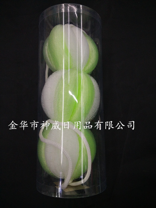 厂家直销60g双色灯丝球PVC桶装