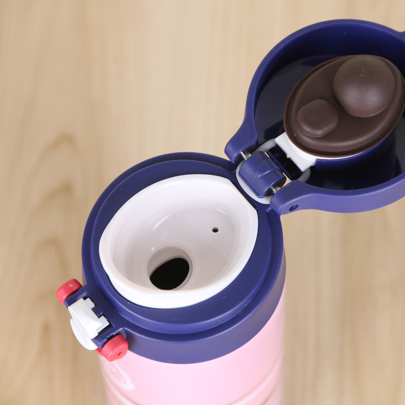 South Korea Creative Bounce Cover Thermos Cup Fashion Couple Printing Stainless Steel Water Cup details Picture