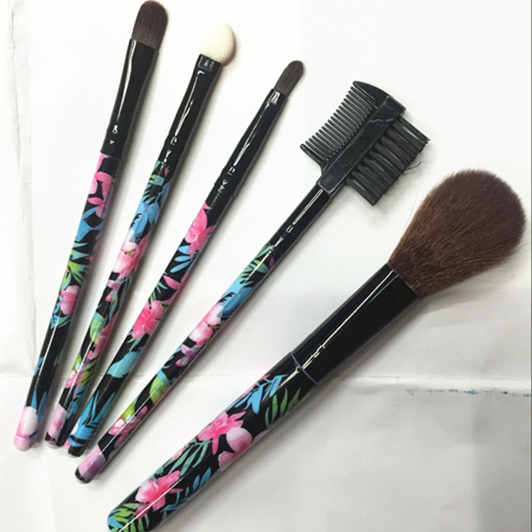 Makeup kit brush leopard print five piece outfit brush 48 makeup brush blush brush eyeliner brush