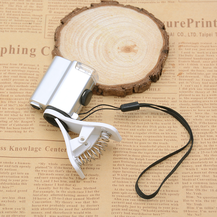 Jinghui Factory Direct sales 7004B mobile phone with lamp with UV violet lamp photography microscope magnifying glass
