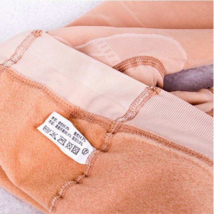 正品妖精可可光腿神器加绒加厚连脚连裤袜假透肉打底裤产品图