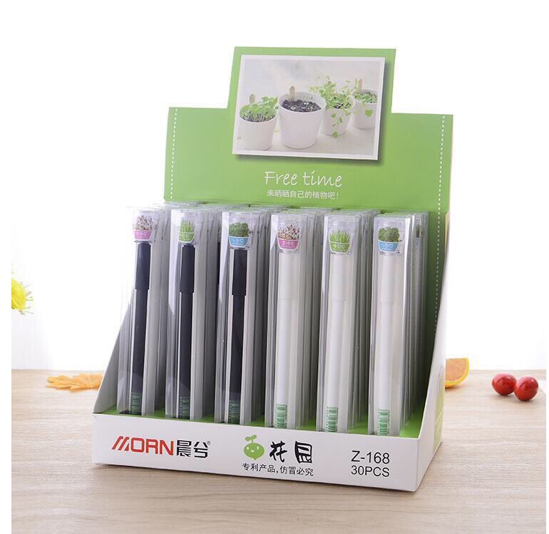 Oceanic new Korean version morning Long grass pen 168 neutral core creative student office pen thumbnail