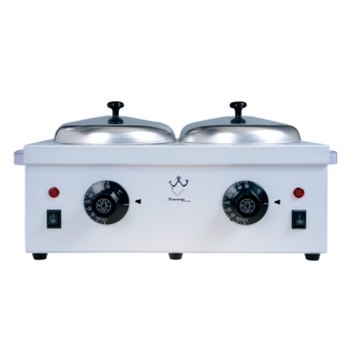 Metal body double-pot hair removal wax machine