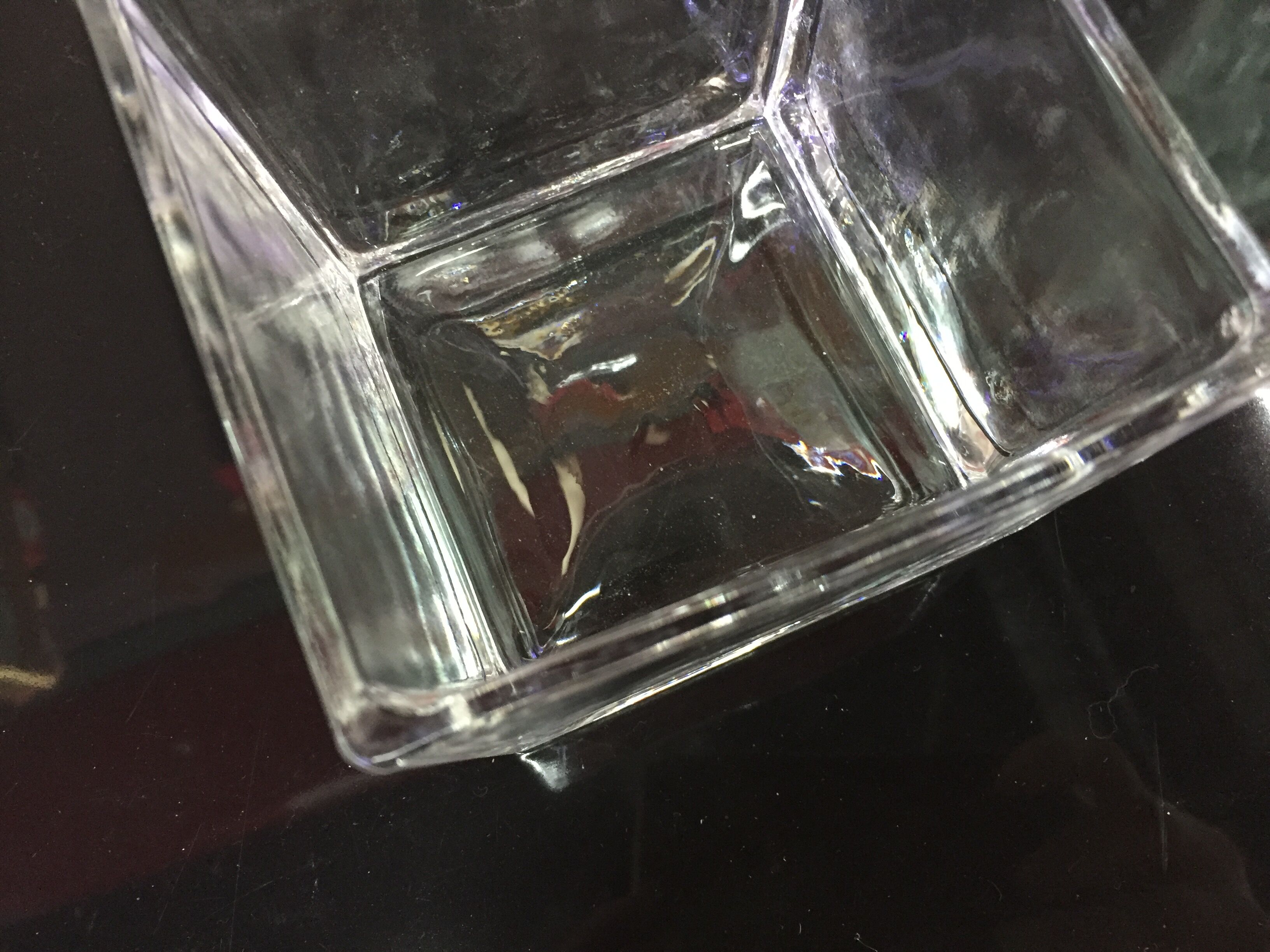 透明玻璃方缸水培植物细节图