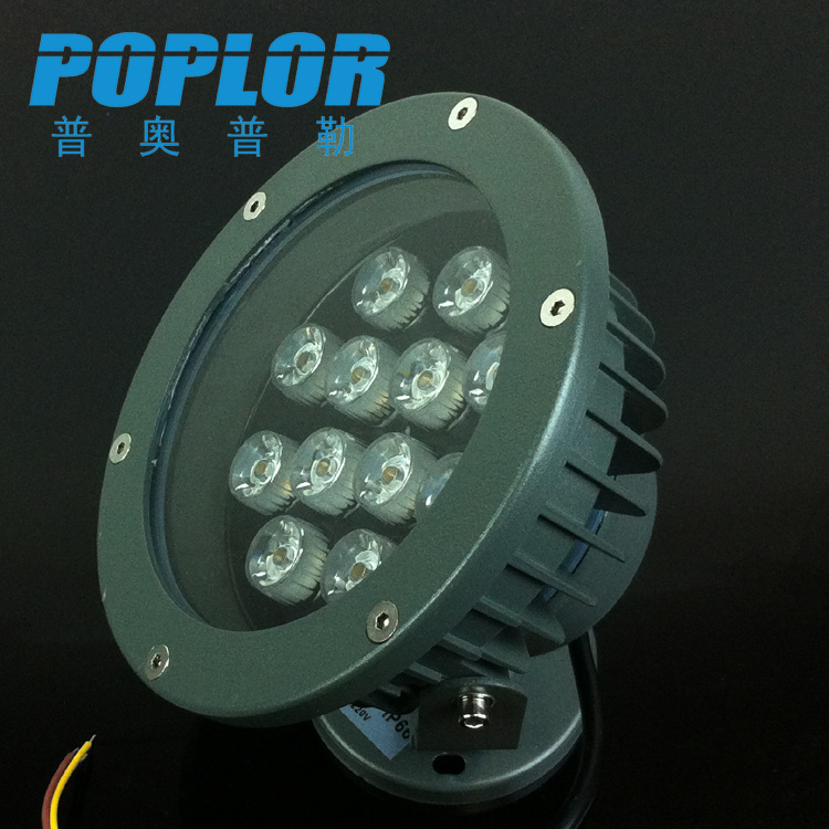 LED outdoor spotlights Park lawn lights Monochrome 12W project spotlights lawn spotlights waterproof