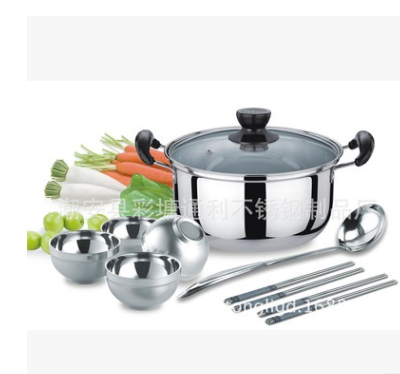 不锈钢全家福系列套碗/不锈钢砂光碗/礼品10件套