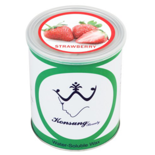 1000g can of water-soluble hair removal wax with strawberry flavor