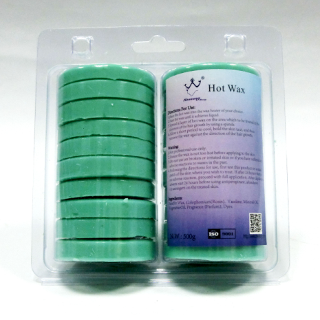 25g hard wax hair removal wax resin wax, green, 20 pieces per cylinder