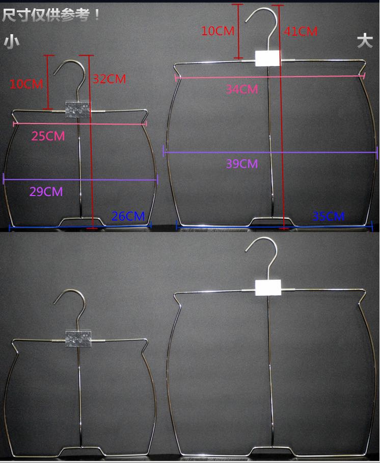 Wire swimsuit rack for women, ex-factory. Swimsuit rack for electroplated