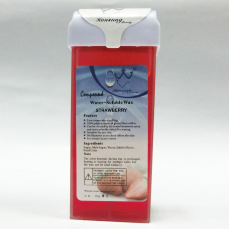 Strawberry hair removal wax, 150g water-soluble wax