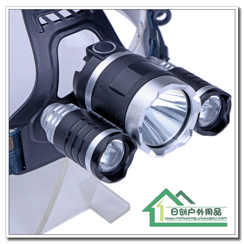 头灯、头戴式电筒实物图