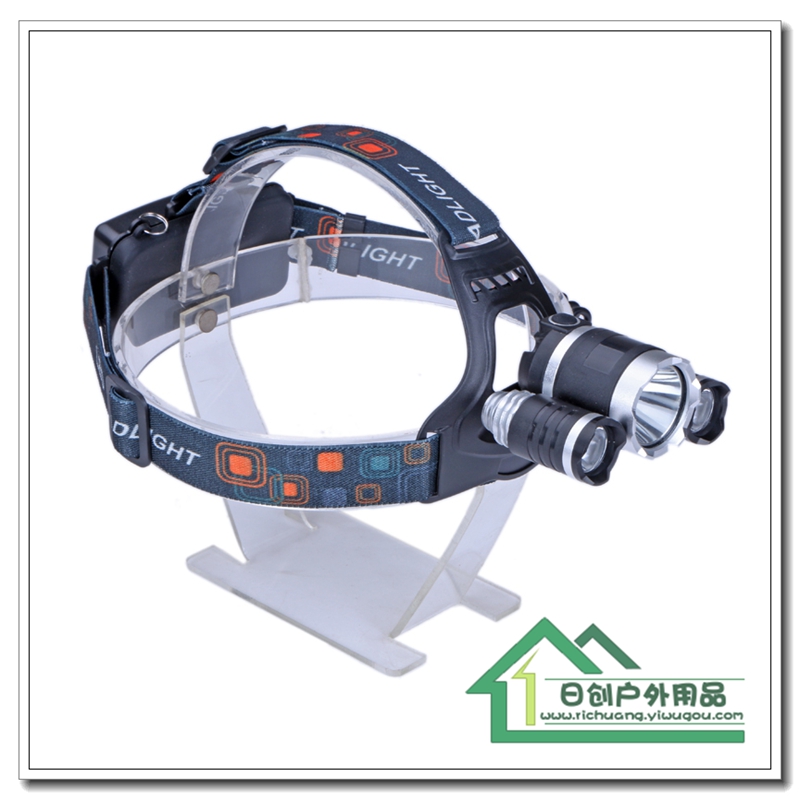 飞机头超亮强光头灯充电可调焦夜钓鱼灯细节图