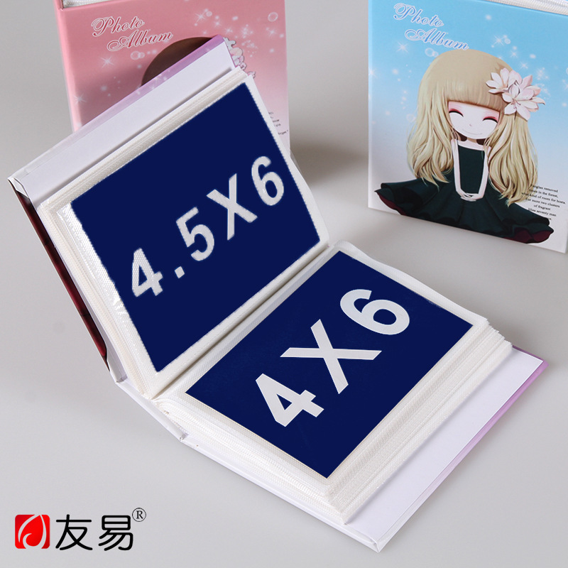 New photo album insert style, 6-inch large, 100 photo albums, 6-inch laminated, available as a gift, gift photo album book Specification image