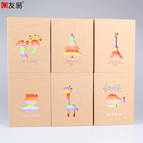 4D6 inch 100 albums with plastic inset photo album, photo studio, children's growth album