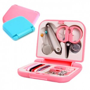 旅行针线盒线剪刀针韩国针线盒开盖式针线套装礼品赠送