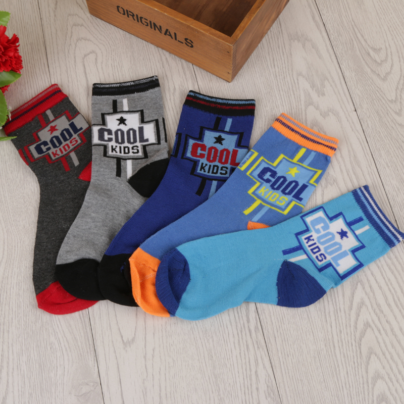 新款学校风少年袜子保暖棉袜中筒袜