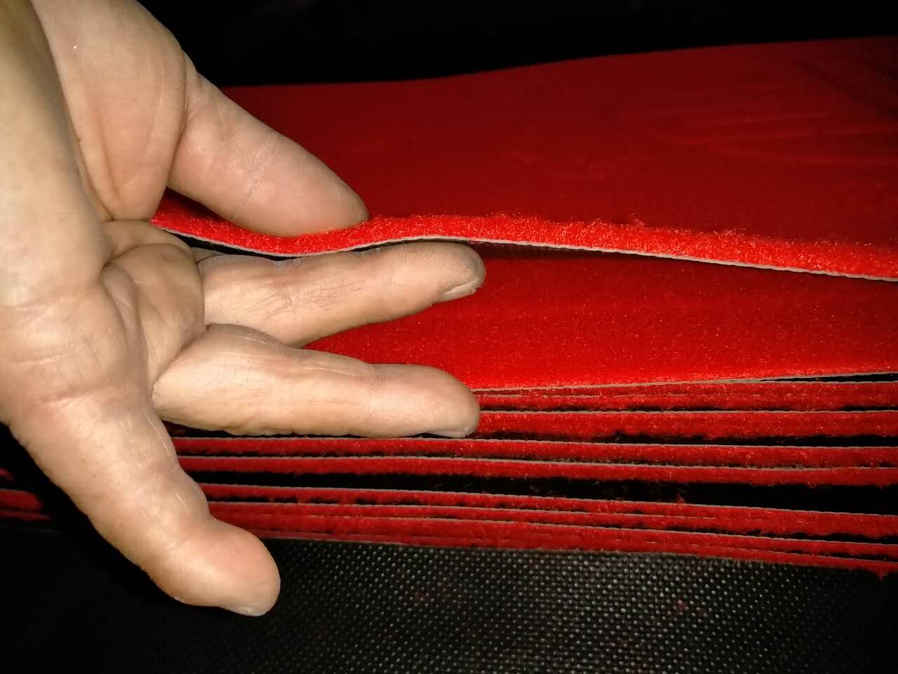 Cheap embossed floor MATS for foreign trade, anti-slip MATS, PVC floor MATS, fleece floor MATS, household MATS, 38*58cm Specification drawing