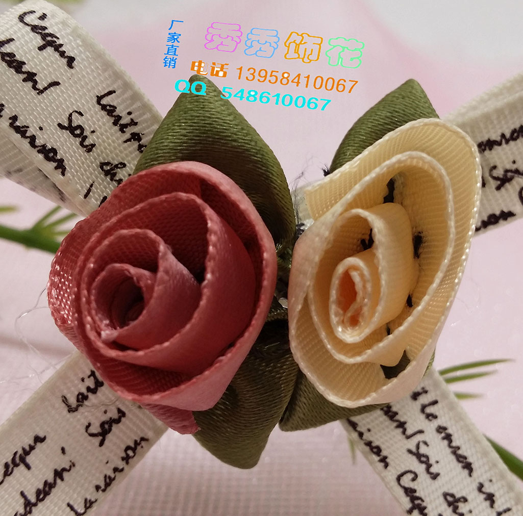 蝴蝶结花DIY童装打底裤袜子工艺品饰品F辅料配件批发厂家直销细节图